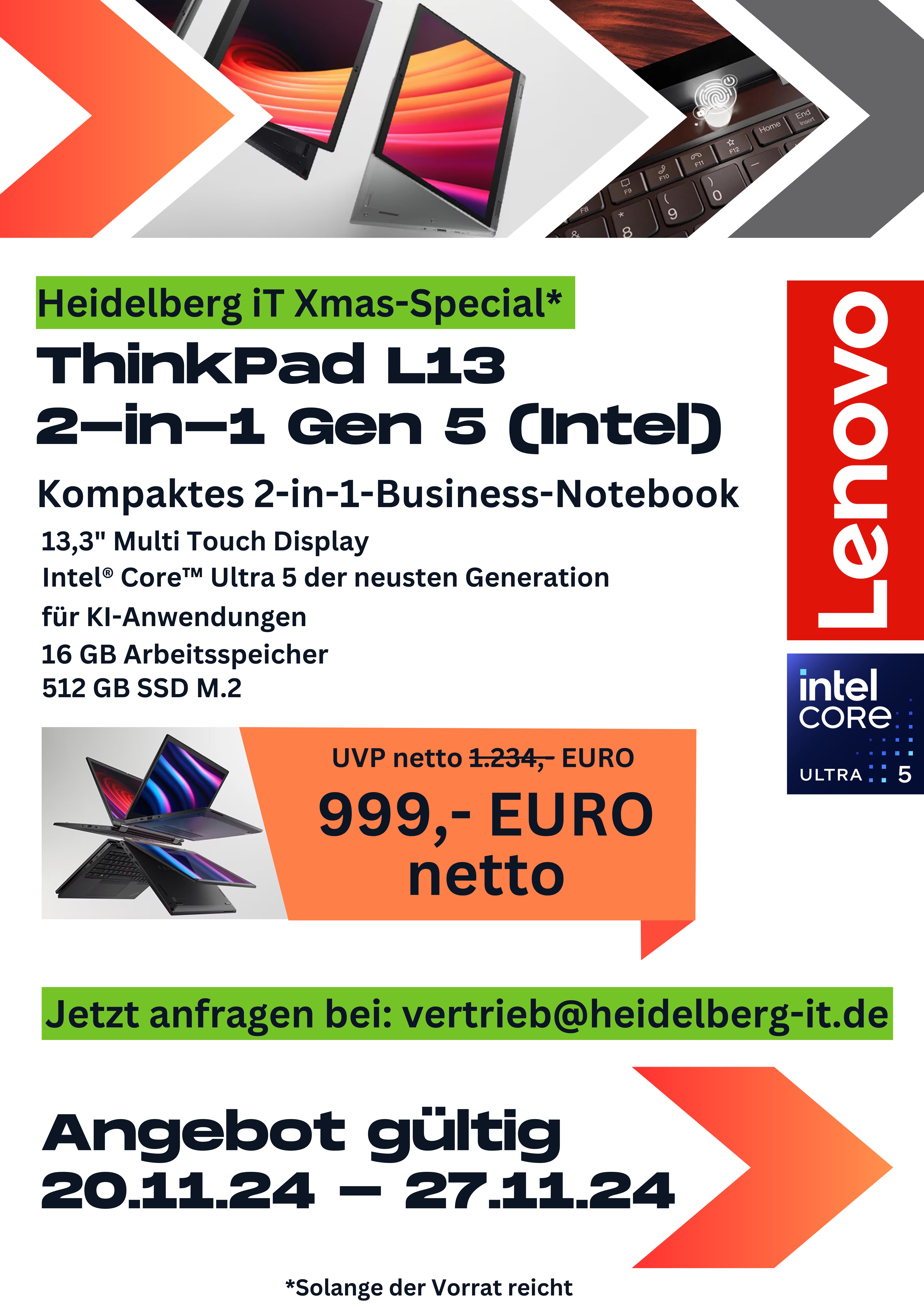 ThinkPad L13 2-in-1 Gen 5 (Intel) – Xmas-Special